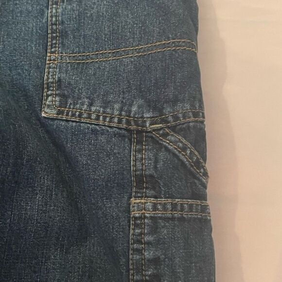 Like NEW 24 month Osh Gish Bgosh denim knit like overalls - Picture 11 of 16